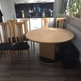 Skovby SM32 expanding dining table + 6 chairs