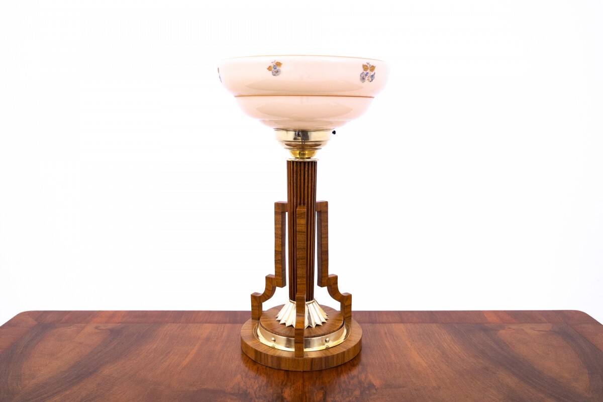 Art Deco table lamp, Poland, mid-20th century.