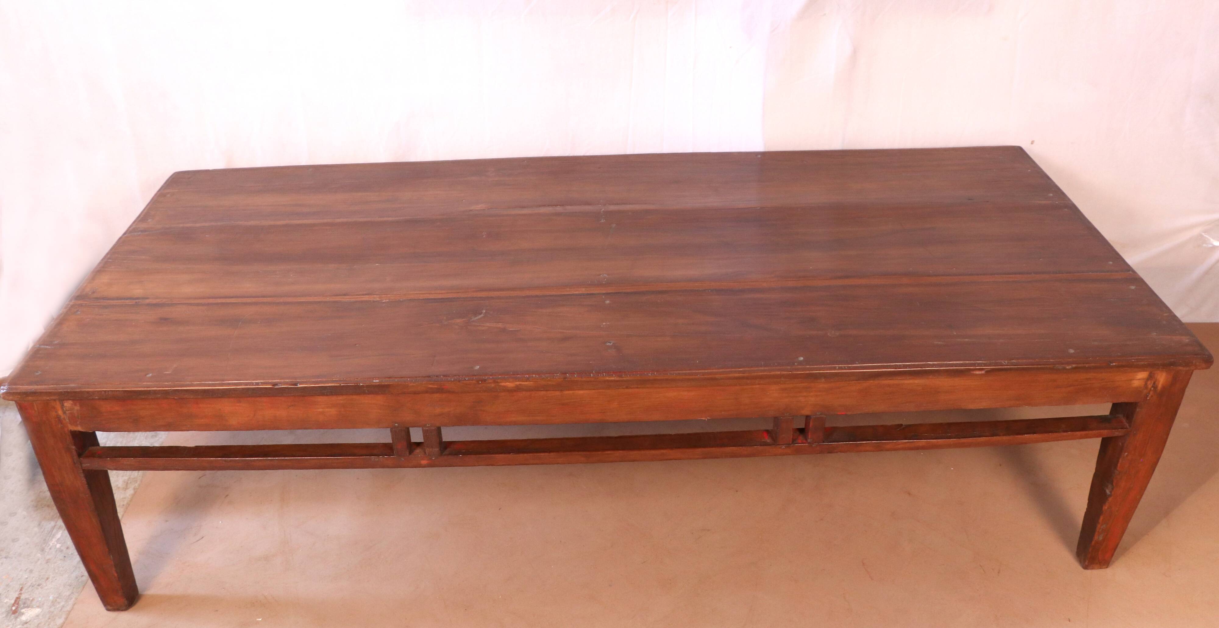 Antique Burmese teak coffee table