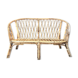 Vintage rattan sofa