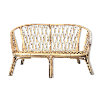 Vintage rattan sofa