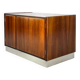 70s sideboard in rosewood and brushed aluminum