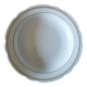 Plat rond en porcelaine Bavaria, blanc et or
