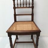 5 canne chairs Henry II style 1900