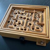 Old wooden maze game