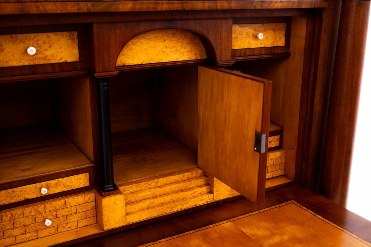 Biedermeier secretary, Western Europe, around 1840.