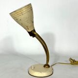 Mid-century attributed Arredoluce lacquered brass orientable table lamp from 50s