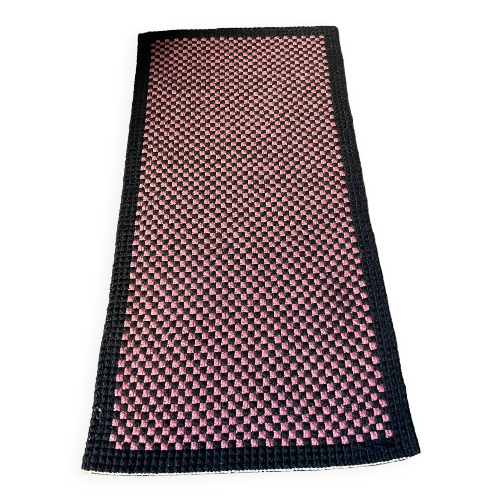 Vintage woven wool rug