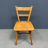 Set of eight german stick chairs from the 1950