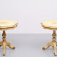 2 Classic Italian Craquelure Side Tables 1960s