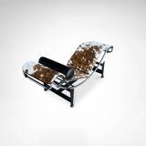 LC4 double ponyskin chaise longue by Le Corbusier for Cassina 1990s