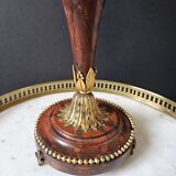 Ostrich Egg, Base in Brass and Brown Marble Empire Napoleon III H: 35cm