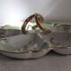 Large divided dish with six sections manufactured by Bernaurd&Co, 1914-1930, Lim