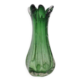 Murano Green Vase, Italy 1960s