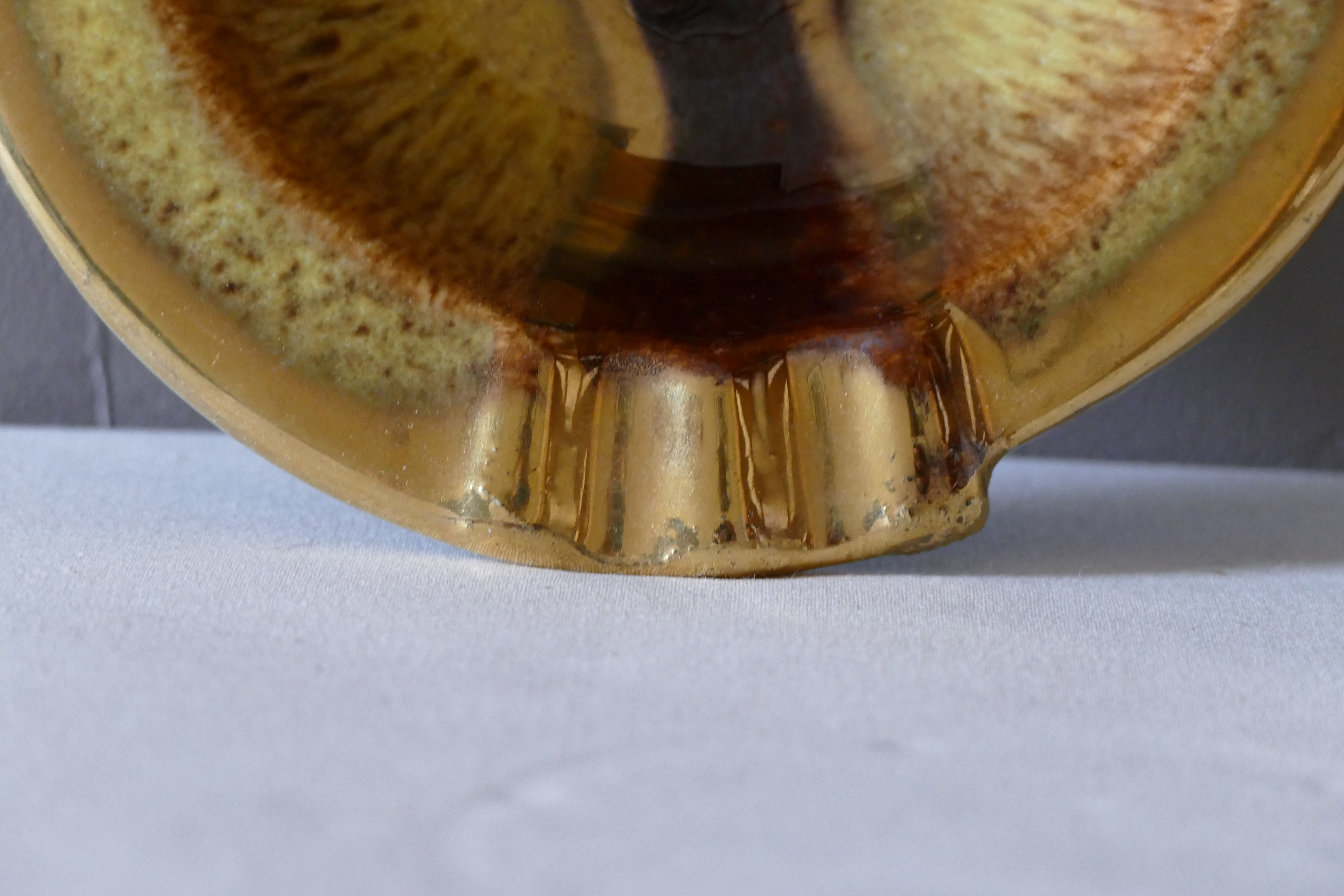 1970s earthenware ashtray