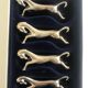 Lot of 6 carries silver metal knives