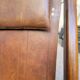 Rocking chaise longue in leather from the 1960s.