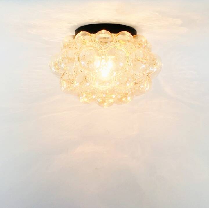 Large Mid-Century Bubble Glass Ceiling Light by H. Tynell, Germany, 1960s