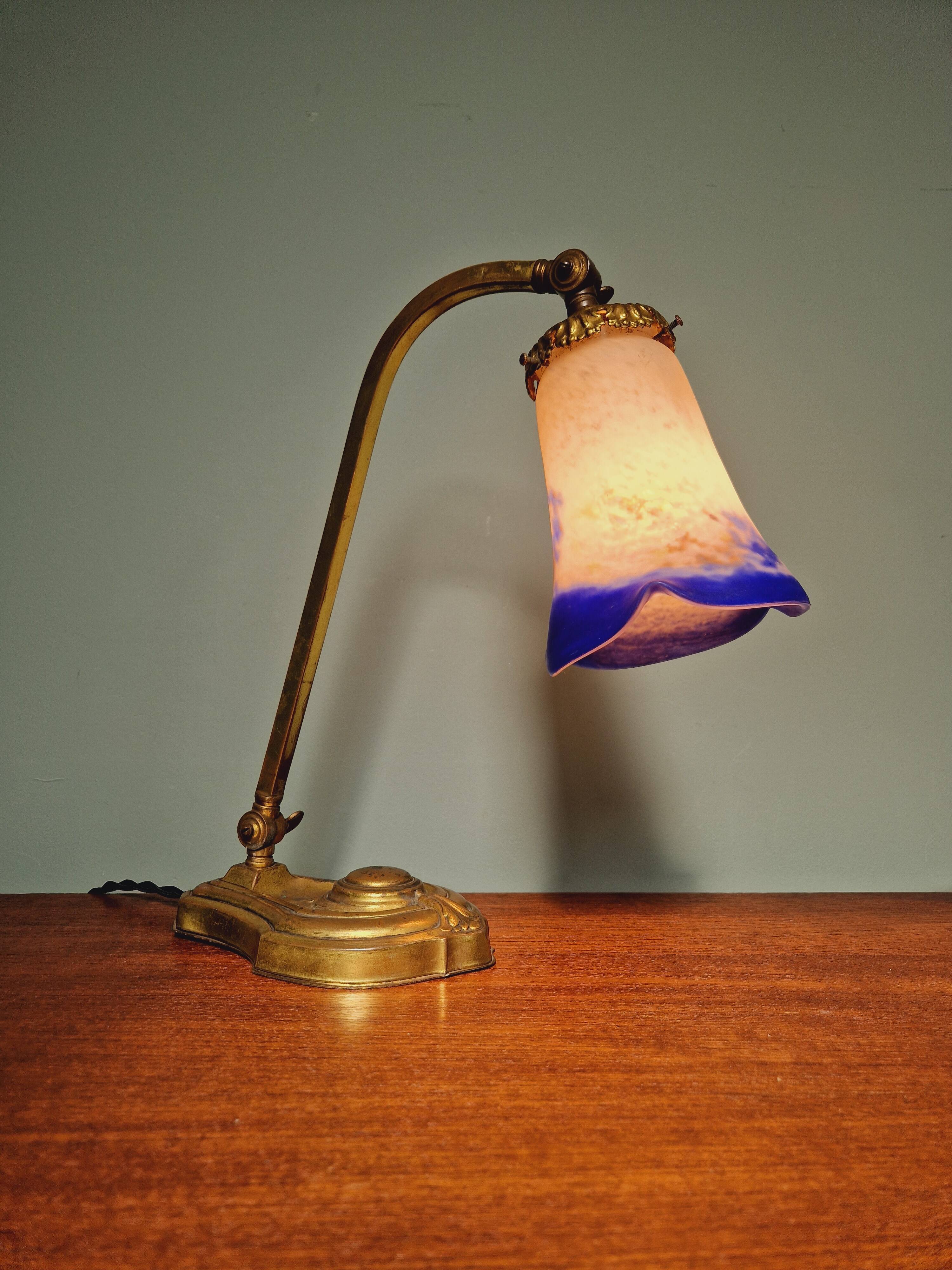 Art Deco desk lamp signed Noverdy France