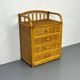 Vintage Rattan Bamboo Mid Century Chest of Drawers Bedside Table, 1960