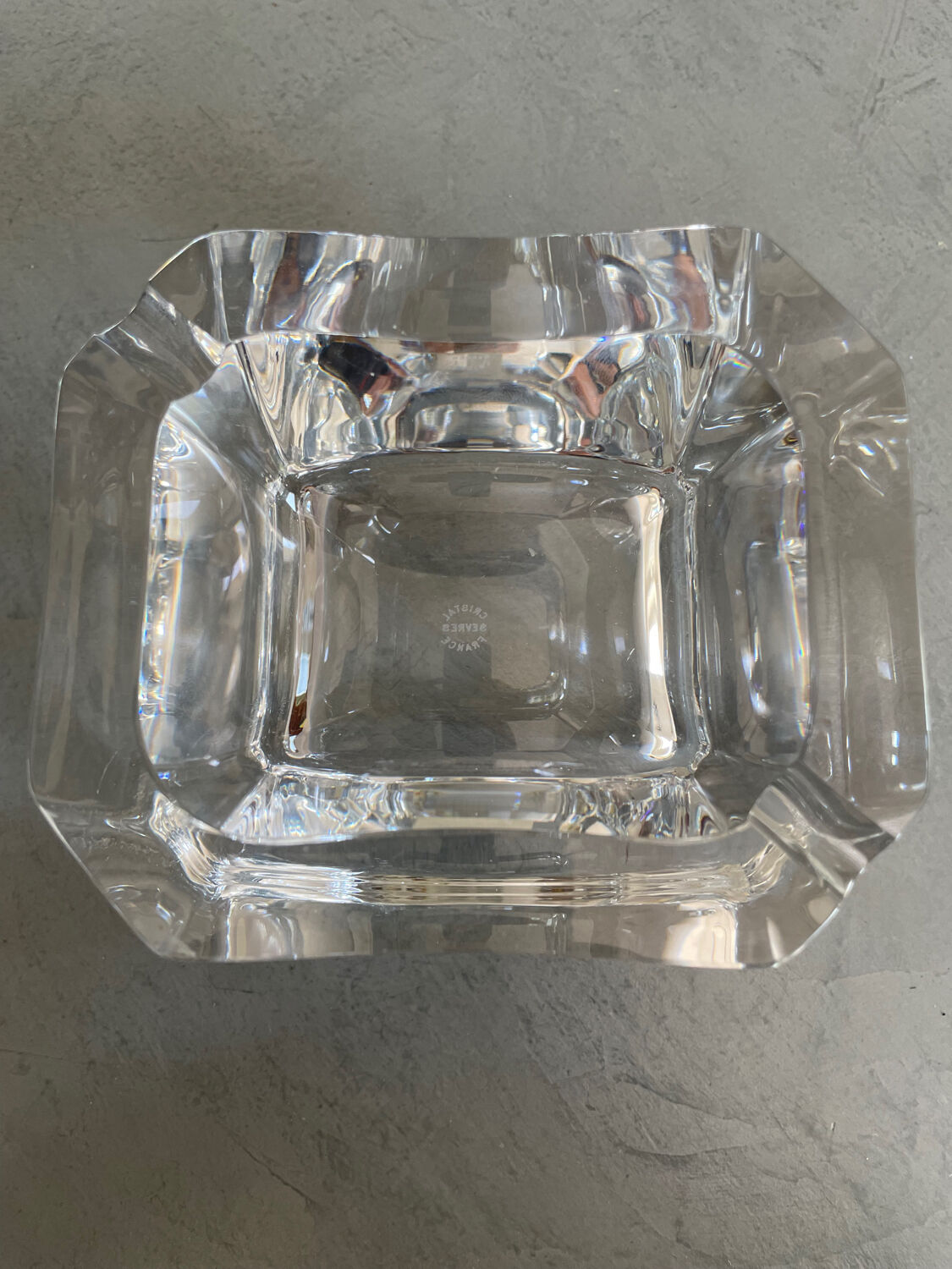 Sevres crystal ashtray