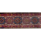 Vintage Turkish Oushak Handwoven Rug 70x335 cm