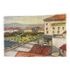 Painting, view of Saint Raphael 1964 by Robert Fleurent