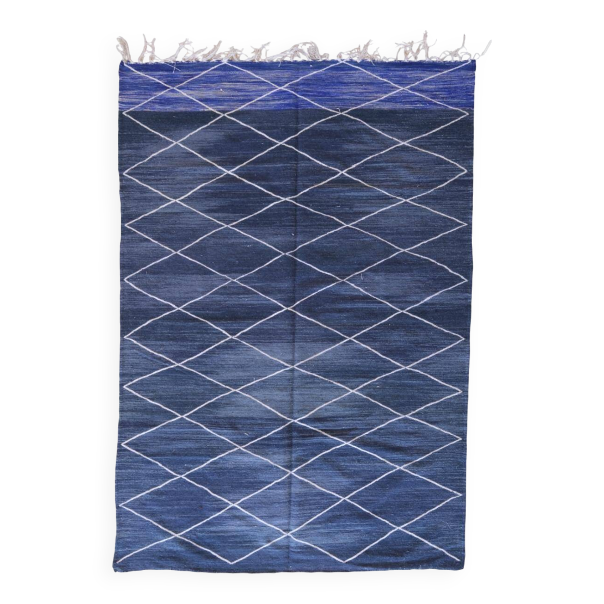 Tapis Kilim Bleu - 297 x 195 cm