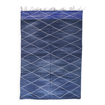 Blue Kilim Rug - 297 x 195 cm