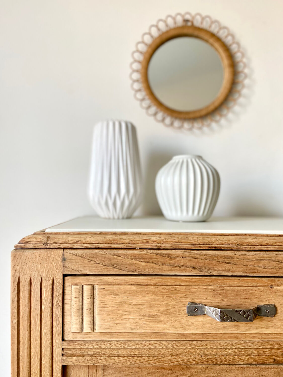 Buffet Art Déco en chêne massif