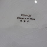 Set of 4 antique mixed flat plates