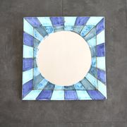 vintage ceramic mirror and design, 1970s