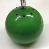 Eyeball Space Age green wall lamp in enameled sheet metal