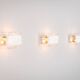 Set of three La Murrina wall lamps in Murano glass