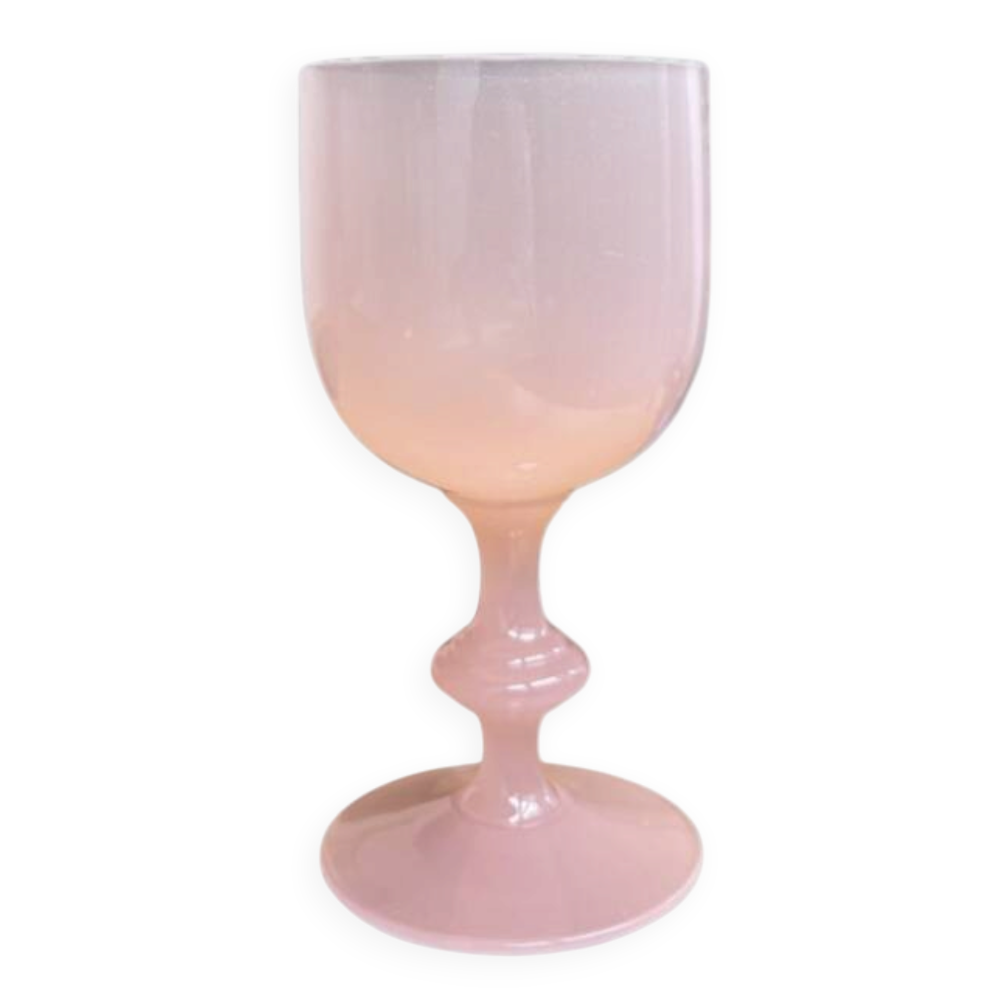 Decorative bowl in pink opaline