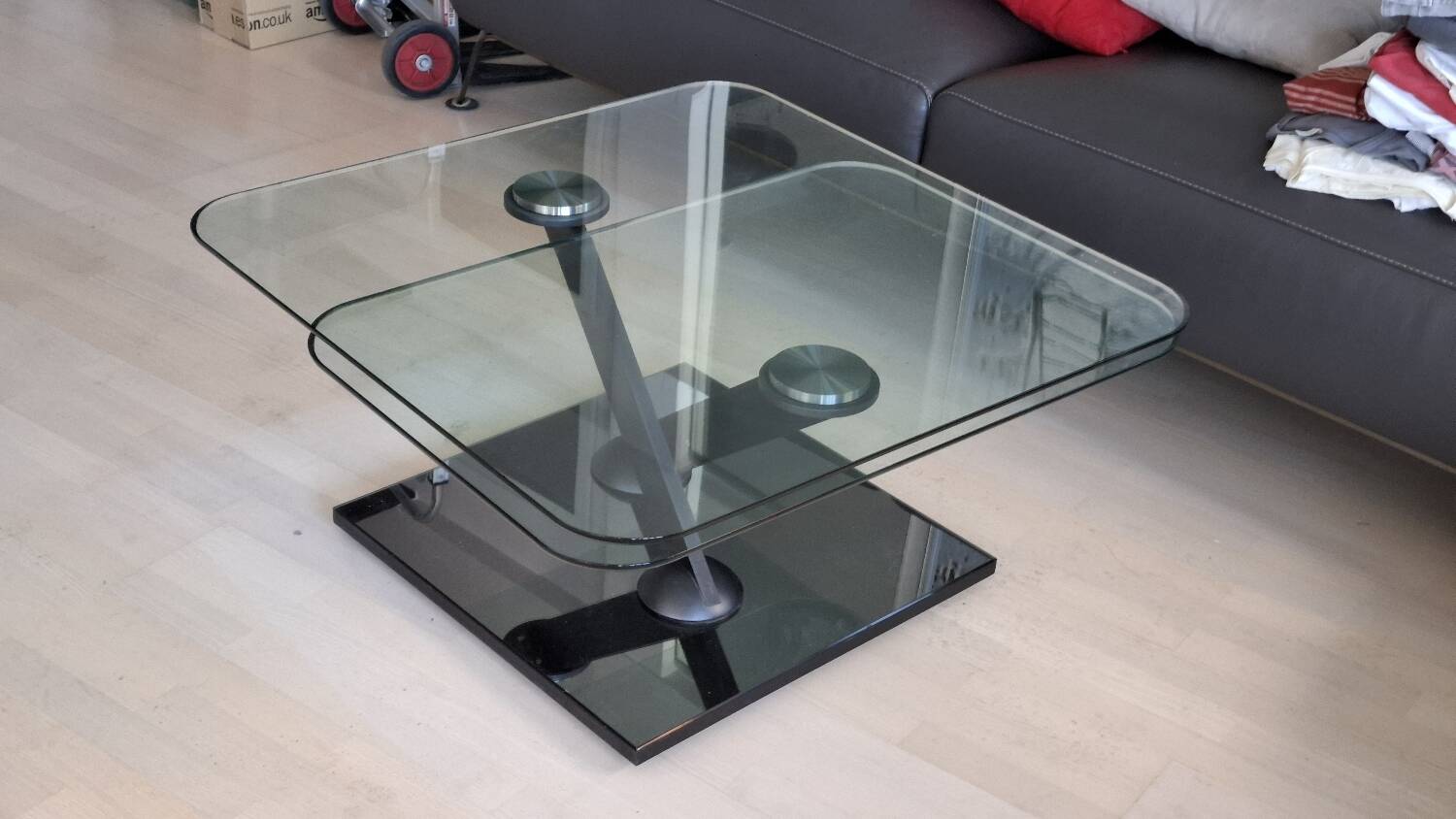 Table basse verre Roche Bobois Tea Time