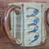 Glazed stoneware mugs from the 60s