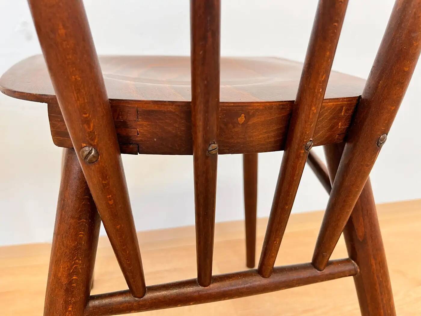 Set of four mid-century design wooden dining chairs by TON - 1960s