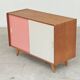 Wooden buffet U 452 pink by Jiri Jiroutek for Intérier Praha 1960