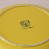 Niderviller round dish, yellow, 1970/80, vintage