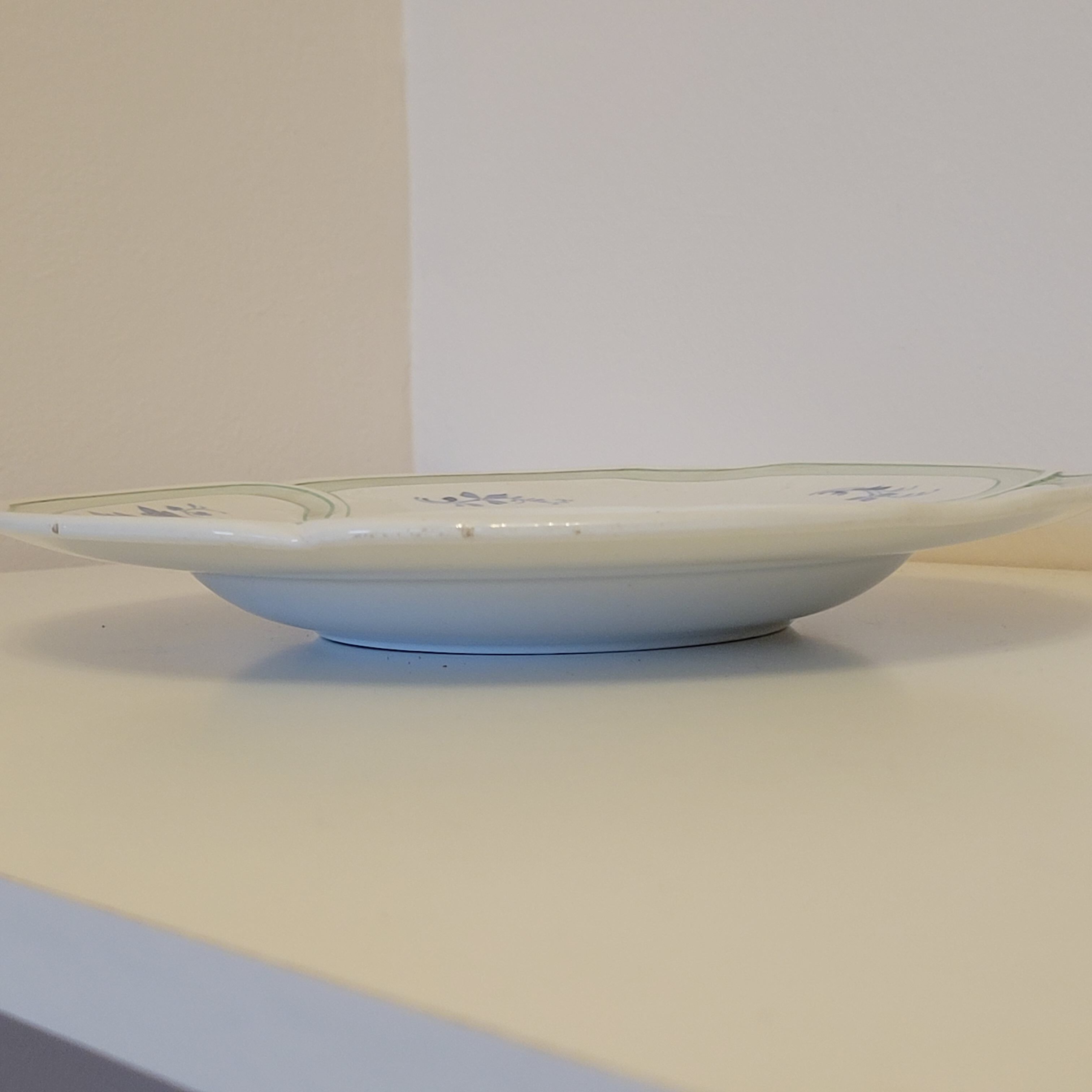 9 old K&G Lunéville hollow plates Regency model