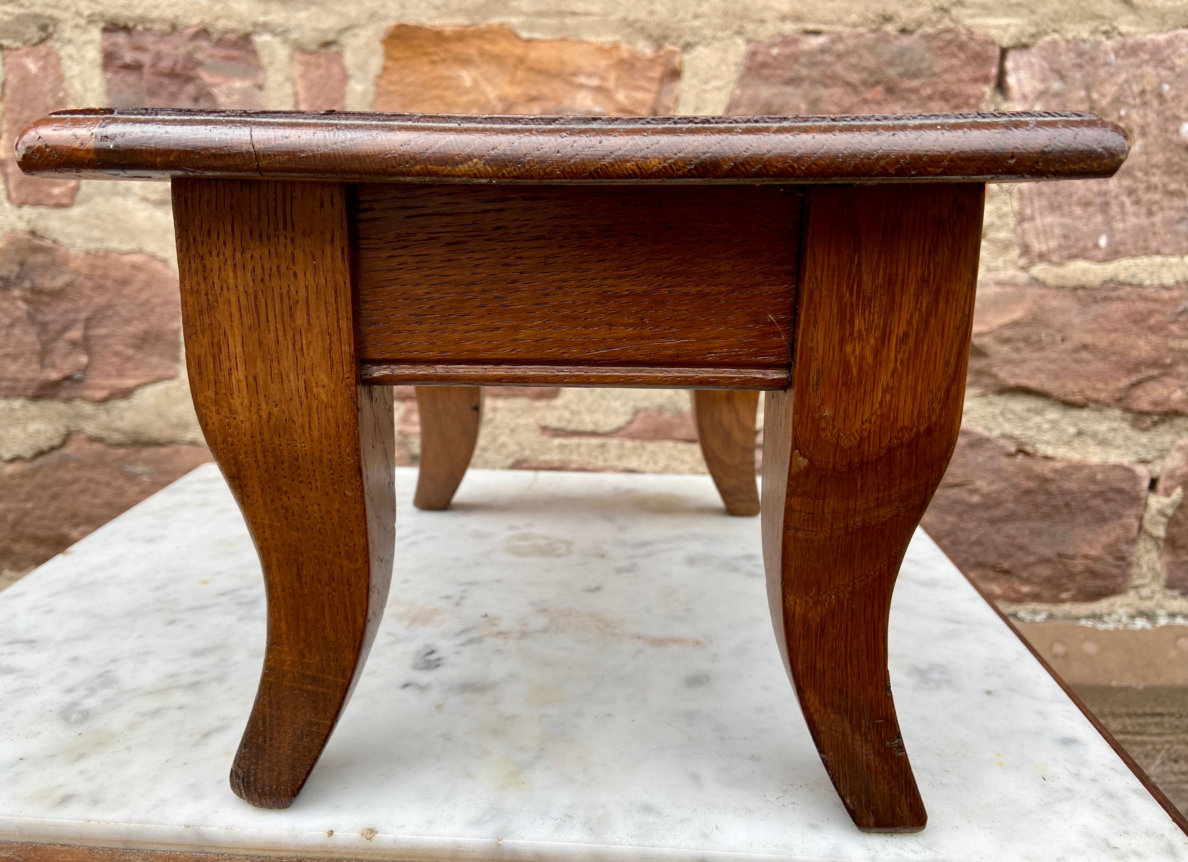 Footrest style rocaille Louis XV 1930 wooden