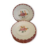 6 flower dessert plates