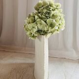 XL square ceramic vase with texture