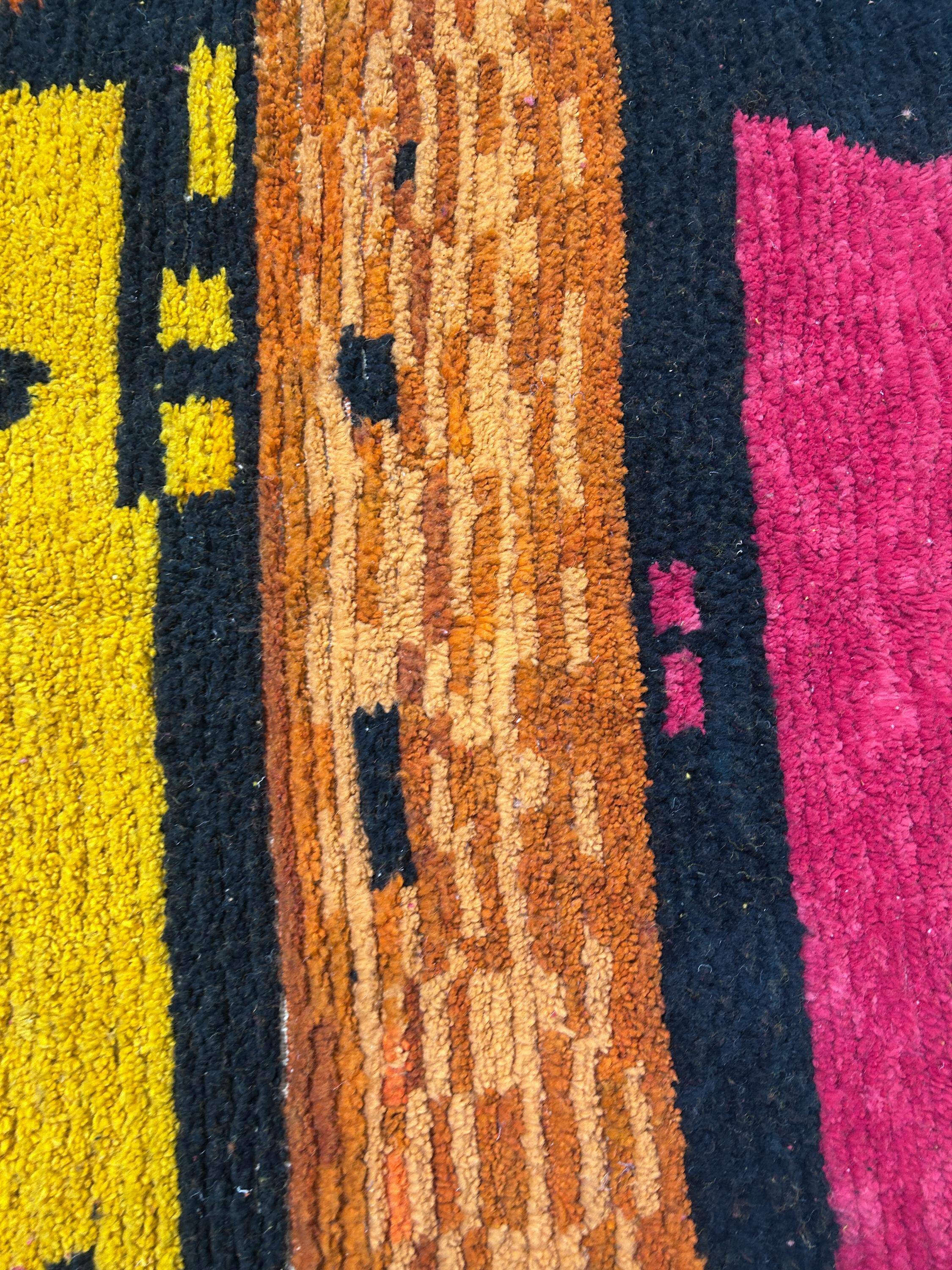 Large artisanal Moroccan rug 2.5 x 1.5 m