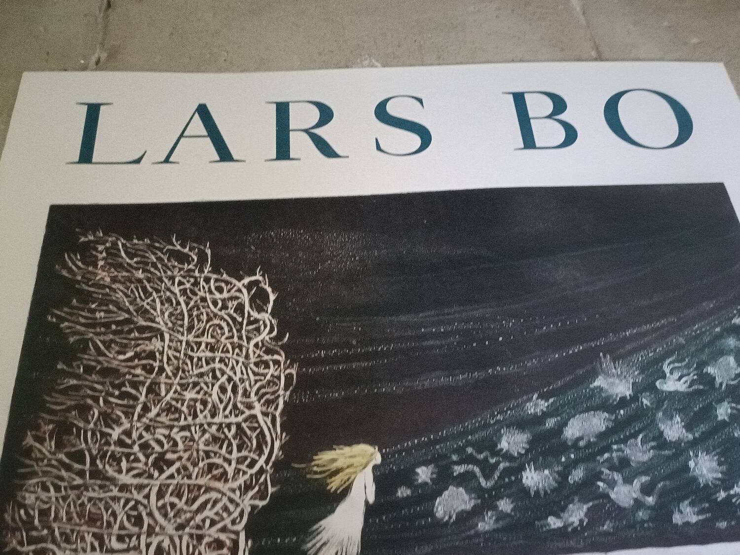 Original poster exhibition Lars Bo, 1968