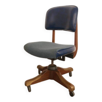 Vintage American Gunlocke desk chair - industrieel design