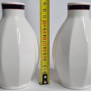 Set of 2 Villeroy & Boch porcelain bottles – GEO model, Luxembourg, 11