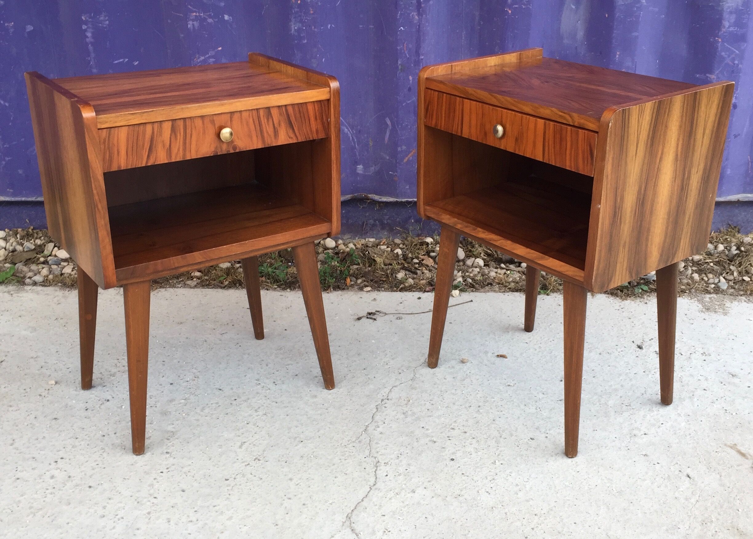 Pair of bedside 1960s