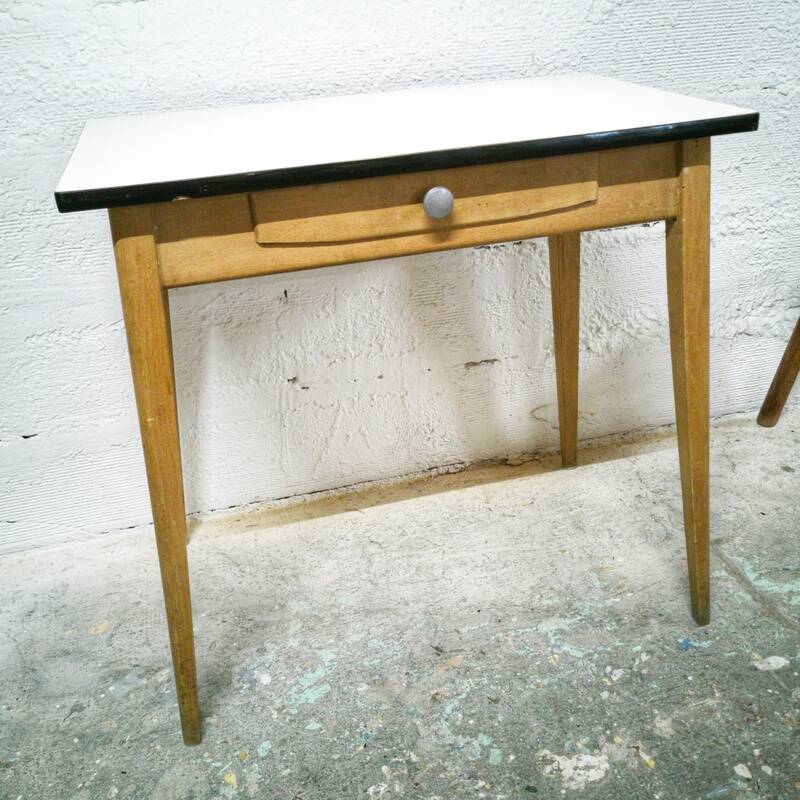 Vintage wood and Formica table